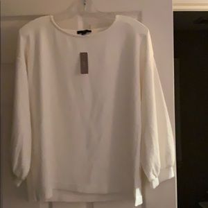 NWT J Crew double knit balloon 3/4 length sleeve